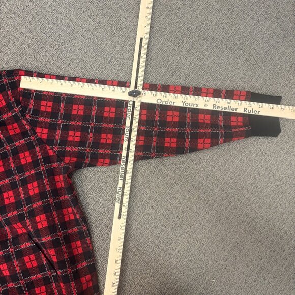 Ted Baker Knit Pullover 6 Tartan Plaid Polo Rugby Elbow Patch Collared Jumper - Picture 6 of 12